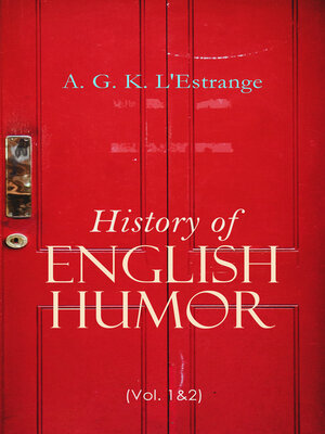cover image of History of English Humor (Volume 1&2)